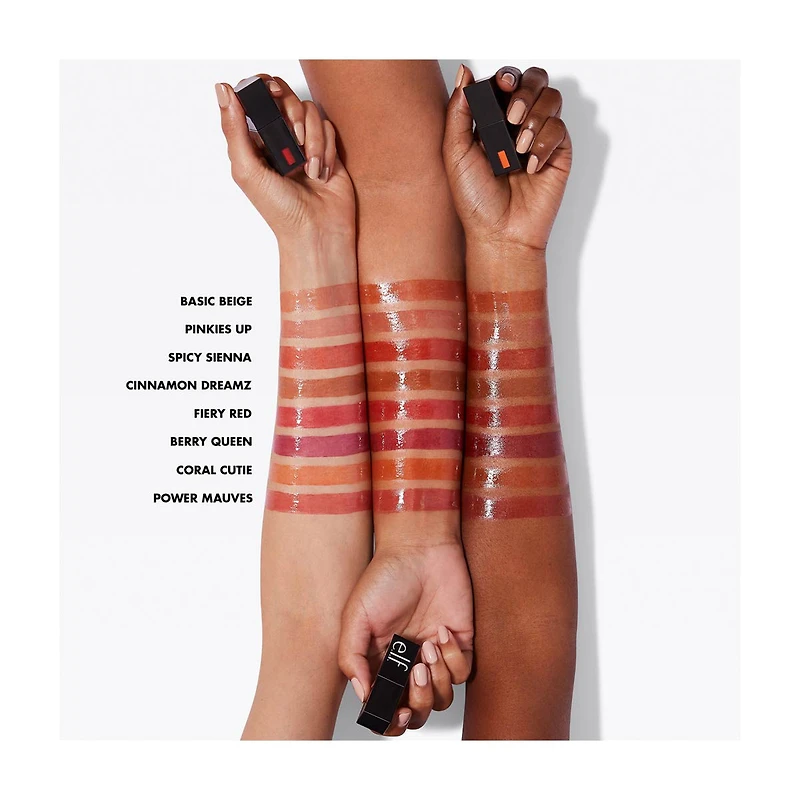 e.l.f. Glossy Lip Stain - Spicy Sienna, 0.1 fl oz