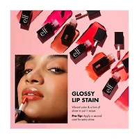 e.l.f. Glossy Lip Stain - Spicy Sienna, 0.1 fl oz