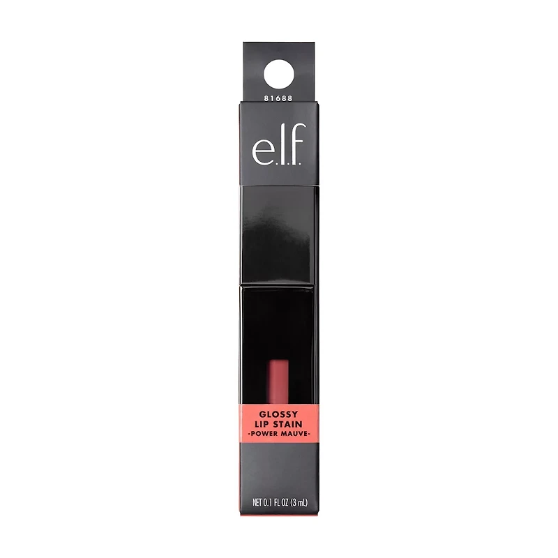 e.l.f. Glossy Lip Stain - Power Mauve, 0.1 fl oz