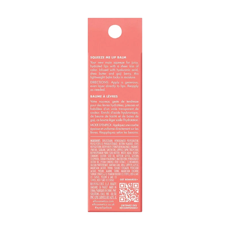 e.l.f. Squeeze Me Lip Balm - Strawberry, 0.21oz