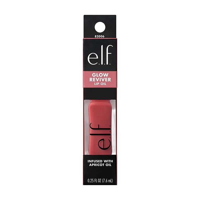 e.l.f. Glow Reviver Lip Oil - Rose Envy, 0.25 fl oz