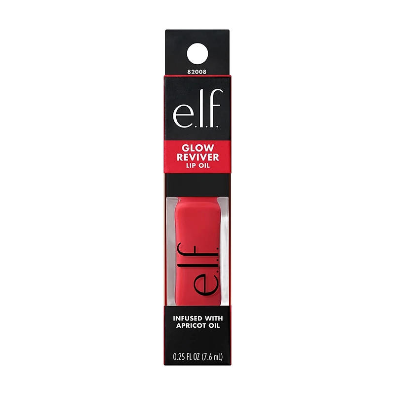 e.l.f. Glow Reviver Lip Oil - Red Delicious, 0.25 fl oz