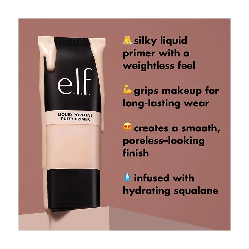 e.l.f. Liquid Poreless Putty Primer, 0.94 fl oz