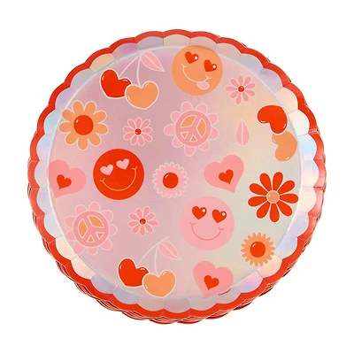 Valentine's Day Retro-style Plate, 10 in