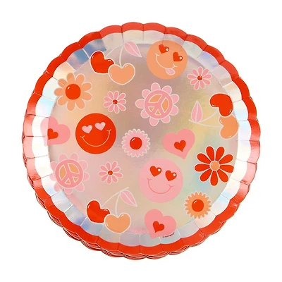 Valentine's Day Retro-style Plate, 8.25 in