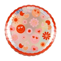 Valentine's Day Retro-style Plate, 8.25 in