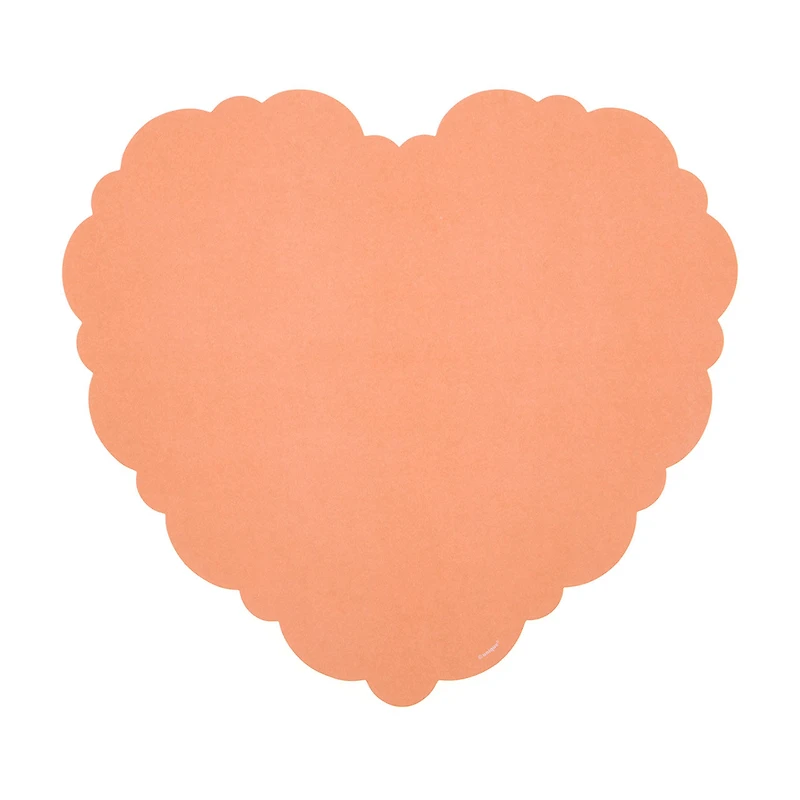 Unique Party! Valentine's Day Retro-style Heart-shaped Placemat, 8 ct