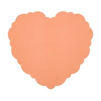 Unique Party! Valentine's Day Retro-style Heart-shaped Placemat, 8 ct