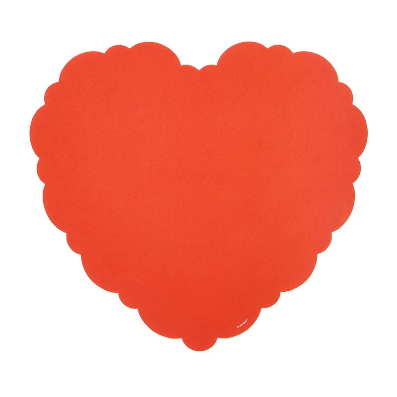 Unique Party! Valentine's Day Retro-style Heart-shaped Placemat, 8 ct