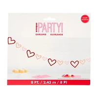 Unique Party! Valentine's Day Heart Garland, 8 ft
