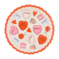 Valentine's Day Parisian Party Plates, 8 in