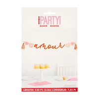 Unique Party! Valentine's Day Amour Banner 7.25 ft