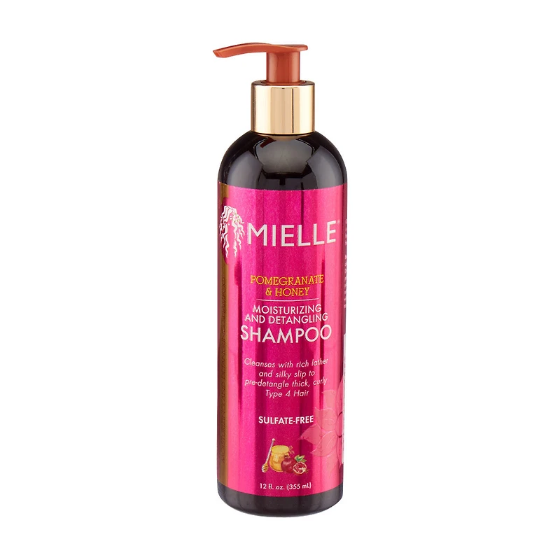 Mielle Organics Pomegranate & Honey Moisturizing and Detangling Shampoo, 12 fl oz