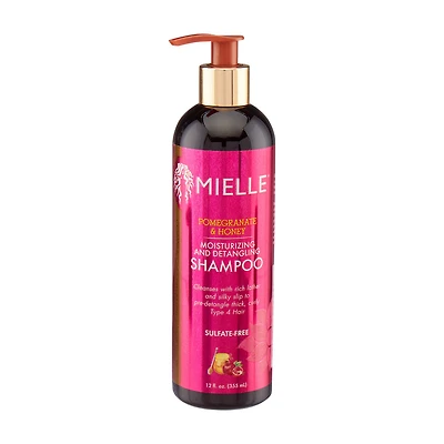 Mielle Organics Pomegranate & Honey Moisturizing and Detangling Shampoo, 12 fl oz