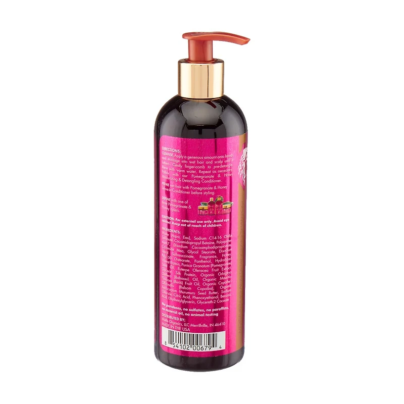Mielle Organics Pomegranate & Honey Moisturizing and Detangling Shampoo, 12 fl oz