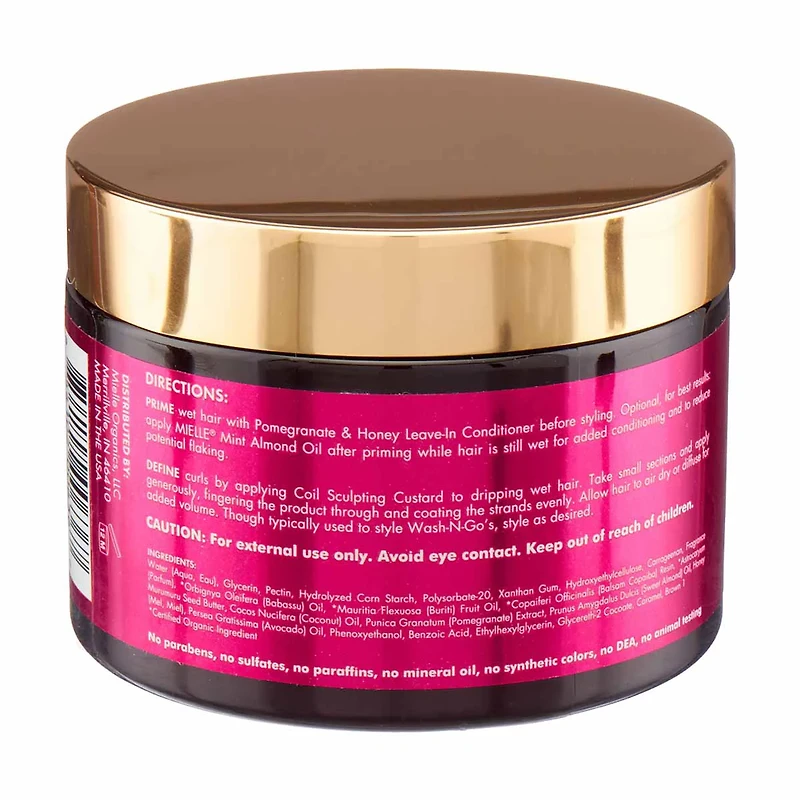 Mielle Organics Pomegranate & Honey Coil Sculpting Custard, 12 oz