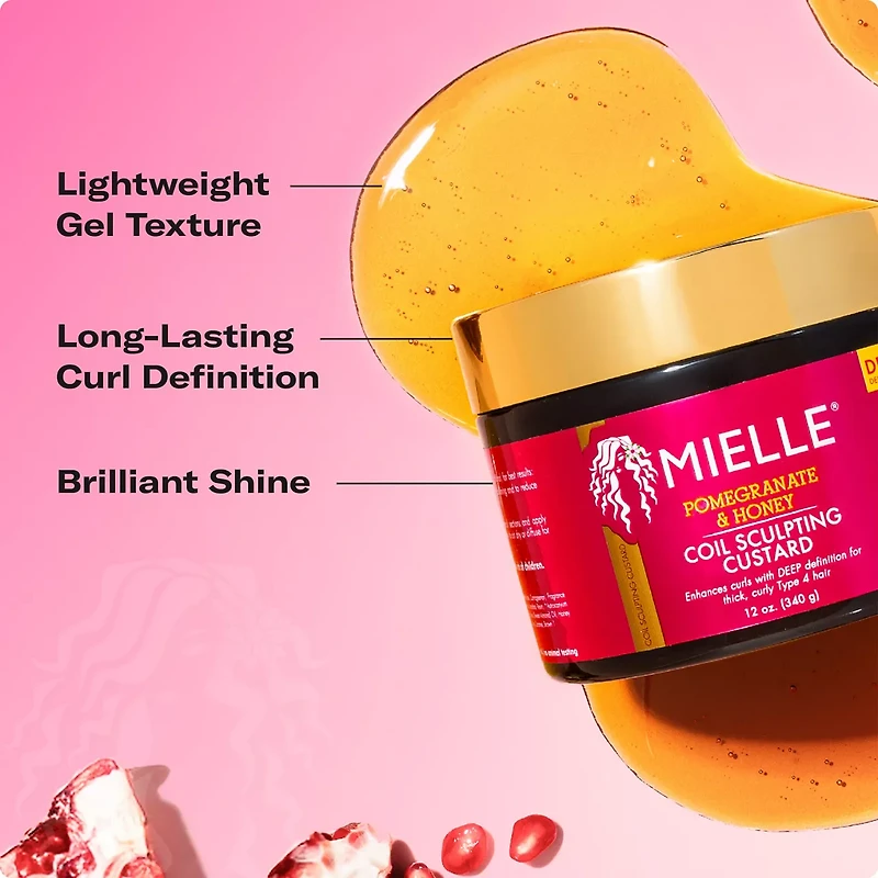 Mielle Organics Pomegranate & Honey Coil Sculpting Custard, 12 oz