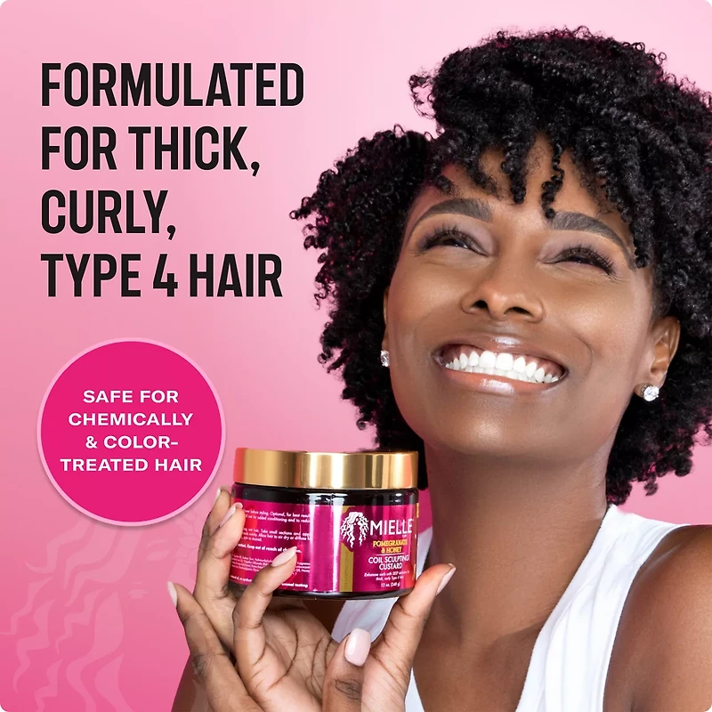 Mielle Organics Pomegranate & Honey Coil Sculpting Custard, 12 oz