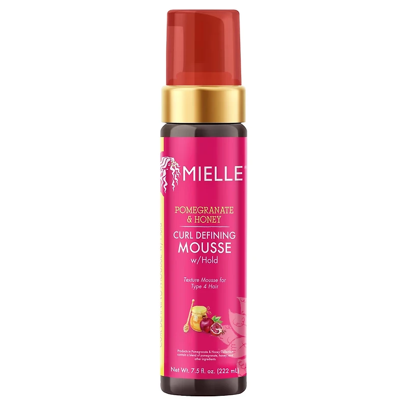 Mielle Pomegranate & Honey 
Curl Defining Mousse with Hold - 7.5 fl. oz