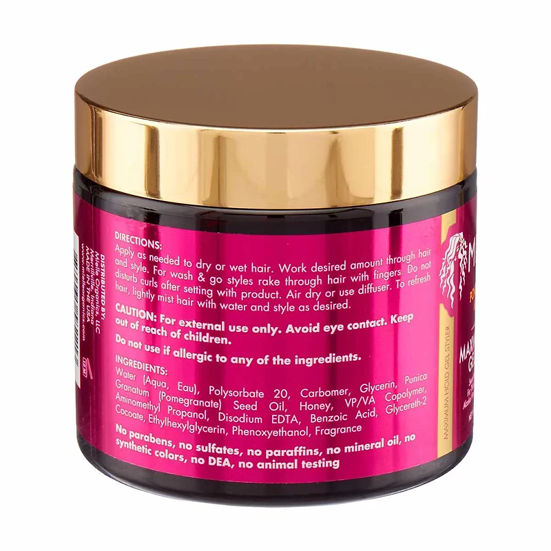 Mielle Organics Pomegranate & Honey Maximum Hold Gel Styler, 16 oz