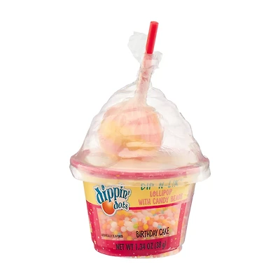 Dippin Dots Dip-N-Lik Lollipop with Candy Beads, 1.34 oz, Assorted Flavors