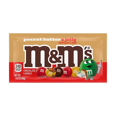 M&M’S Peanut Butter & Jelly Candy, Share Size, 1.63 oz