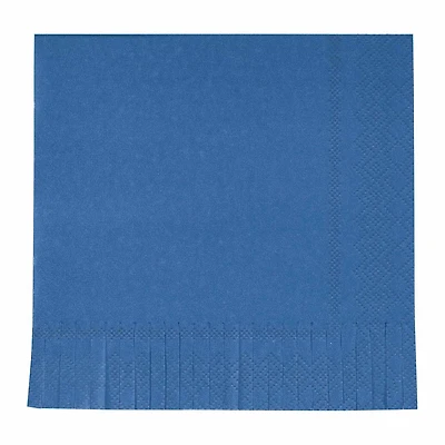 Lapis Blue Fringe Luncheon Napkins, 16 ct