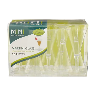 Premier Stylz Clear Plastic Martini Glass