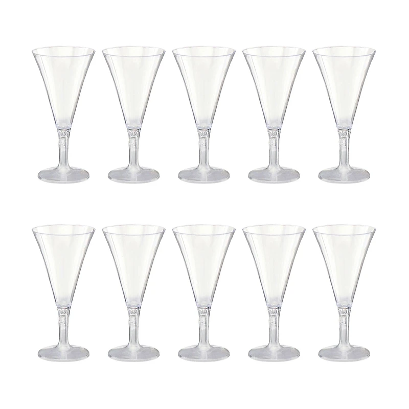 Premier Stylz Clear Plastic Martini Glass