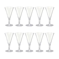 Premier Stylz Clear Plastic Martini Glass