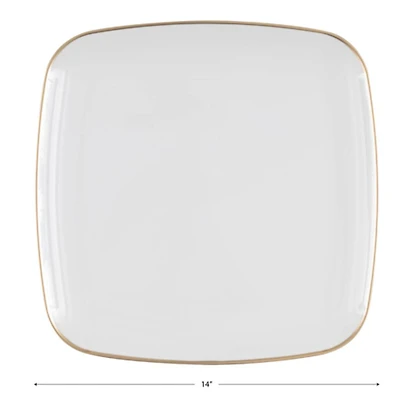 Premier Stylz Clear Plastic Serving Trays, 2 ct