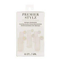 Iridescent Acrylic Disco Ball Drink Markers, 6 ct