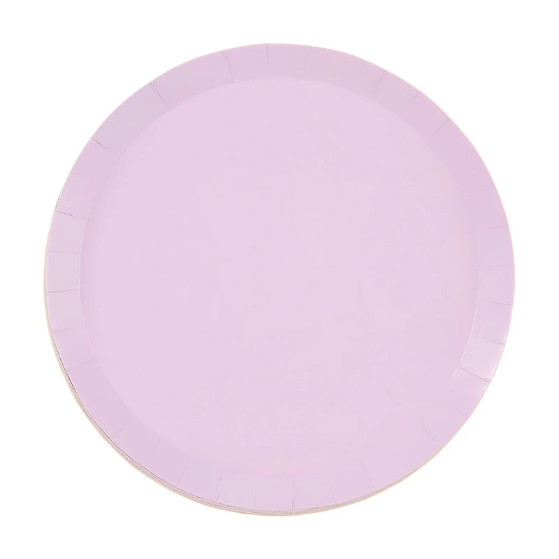 Lilac Round Shallow Dinner Plates, 9.25 in, 8 ct