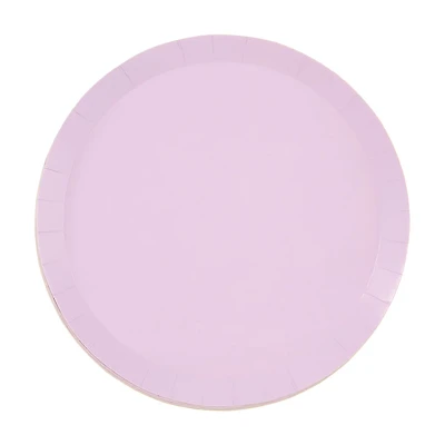 Lilac Round Shallow Dinner Plates, 9.25 in, 8 ct