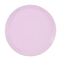 Lilac Round Shallow Dinner Plates, 9.25 in, 8 ct