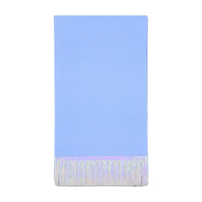 Periwinkle Fringe Dinner Napkins, 16 ct