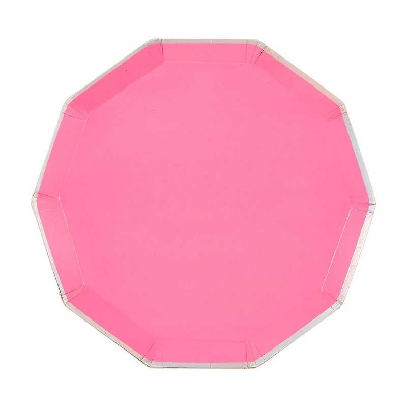Peony Shallow Decagon Shaped Plates, in