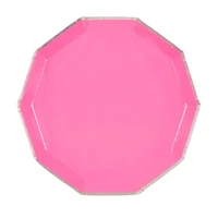 Peony Shallow Decagon Shaped Plates, 8.25 in, 8 ct