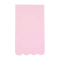 Ballet Pink Scalloped Dinner Napkins, 16 ct