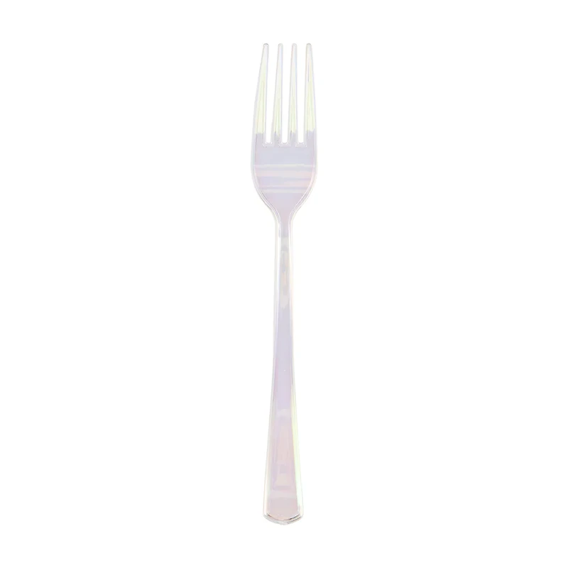 Iridescent Plastic Forks, 15 ct