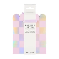 Sassy & Iridescent Checkered Scalloped Favor Bags, 3 ct