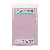 Lilac Flannel-Backed Rectangular Vinyl Table Cover