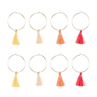 Assorted Fringed Drink Charms, 8 ct