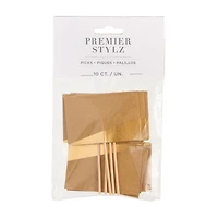 Kraft Paper Write-On Food Picks, 10 ct