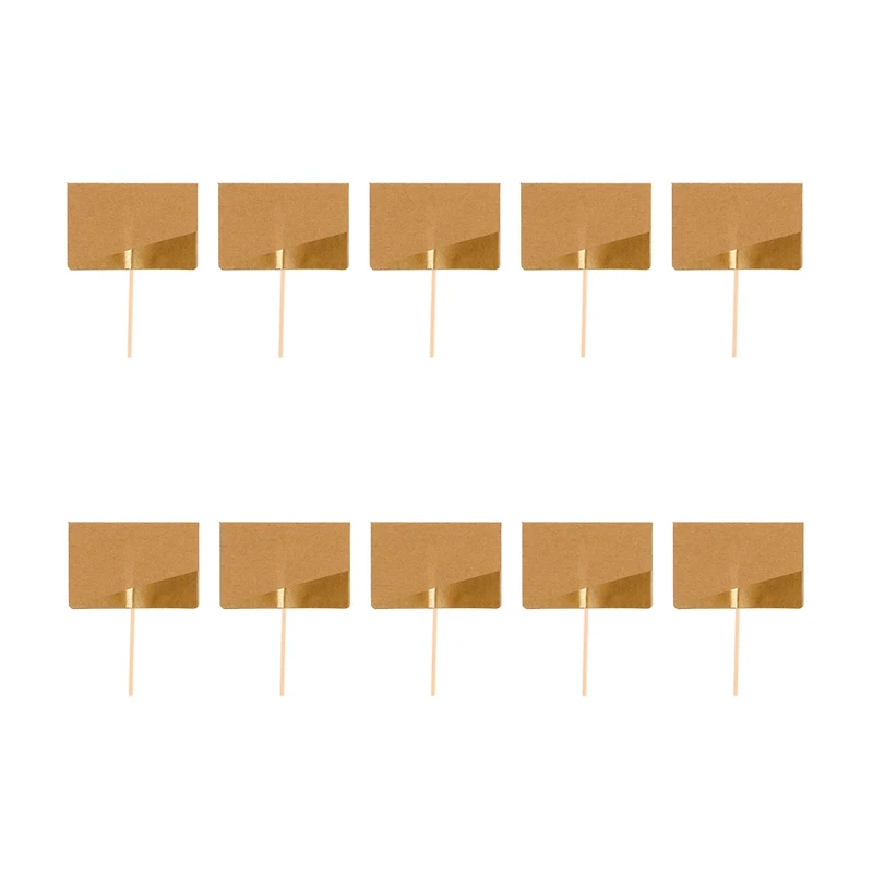 Kraft Paper Write-On Food Picks, 10 ct