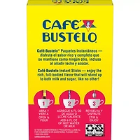 Café Bustelo Instant Coffee Single Serve Packets, 6 Count
