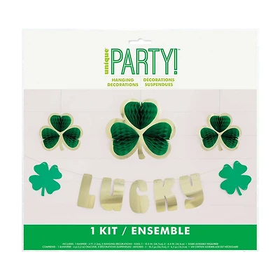 St. Patrick's Day Shamrock Décor Kit, 4 ct