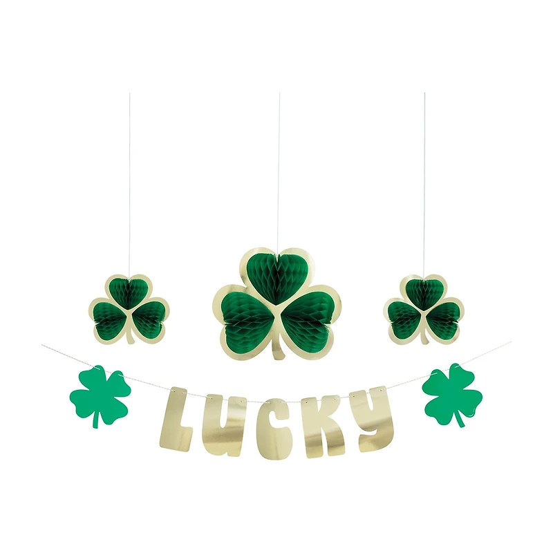 St. Patrick's Day Shamrock Décor Kit, 4 ct