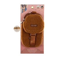 Sherpa Crossbody Travel Bag, Tan