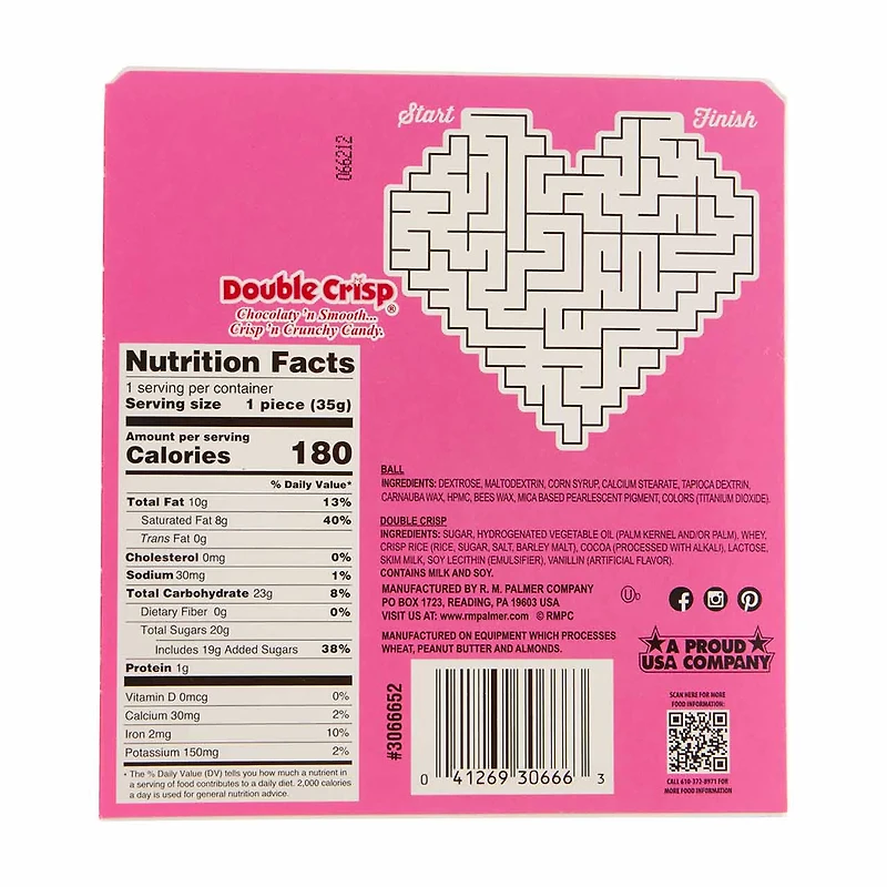 Palmer 'You A-Maze Me' Double Crisp Chocolate Maze with Edible Candy Ball, 1.25 oz